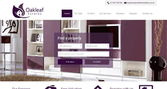 Desktop Screenshot of oakleafestates.co.uk